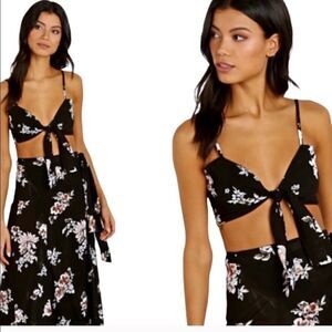 FAITHFULL THE BRAND Garnier Floral Crop Top Size 4